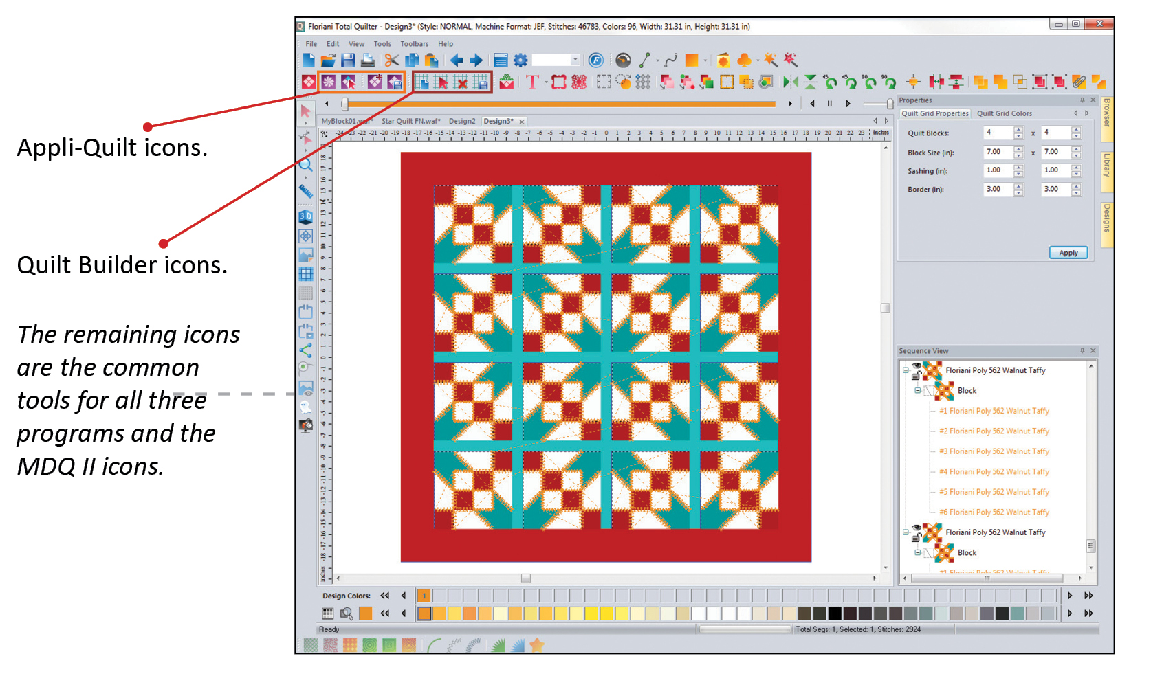Total quilter floriani