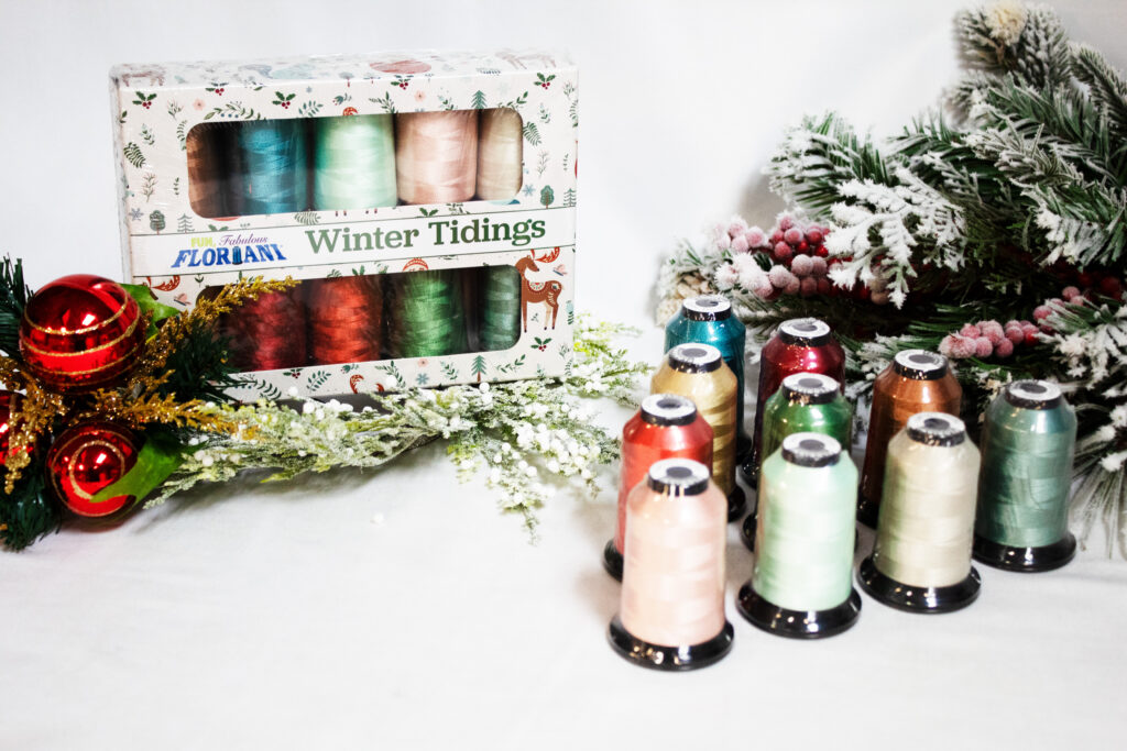 Winter tidings thread set designs download floriani