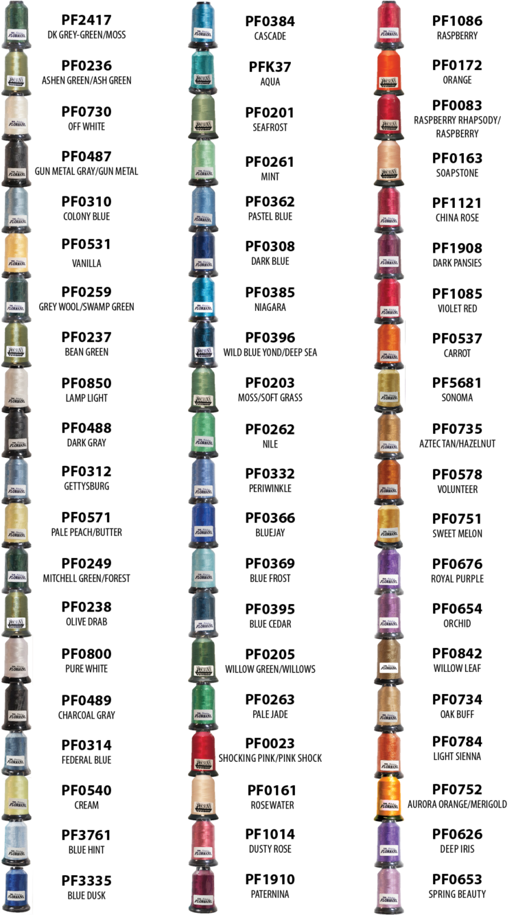 Floriani 40 weight Polyester Embroidery Thread - Large Commercial Size ...