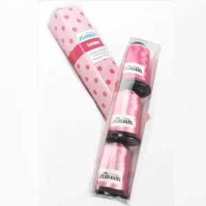 Floriani 3 Spool Embroidery Thread Set - Carnation Pink