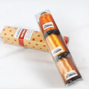 Floriani 3 Spool Embroidery Thread Set - Citrus Sunset Orange