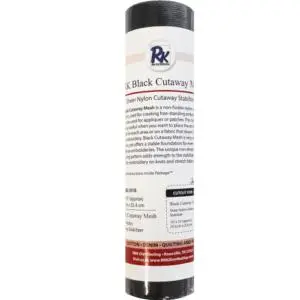 RNK Cutaway Mesh, Black, 10" x 10 yards