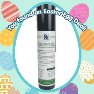 RNK Stick- Stitch-Tear BLACK 15" x 10 yds